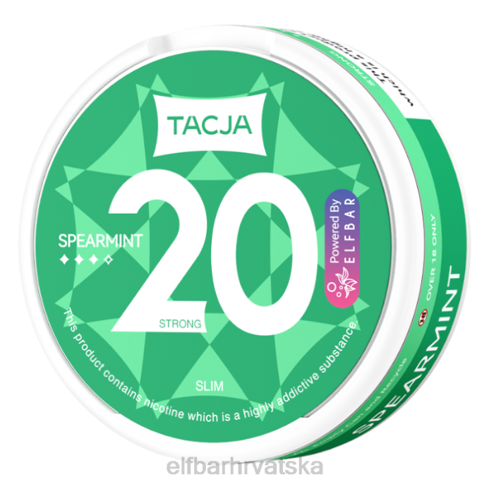 Elf Bar 1500 - ELFBAR tacja nikotinska vrećica - spearmint - 1pk-20mg/g 8D4H227