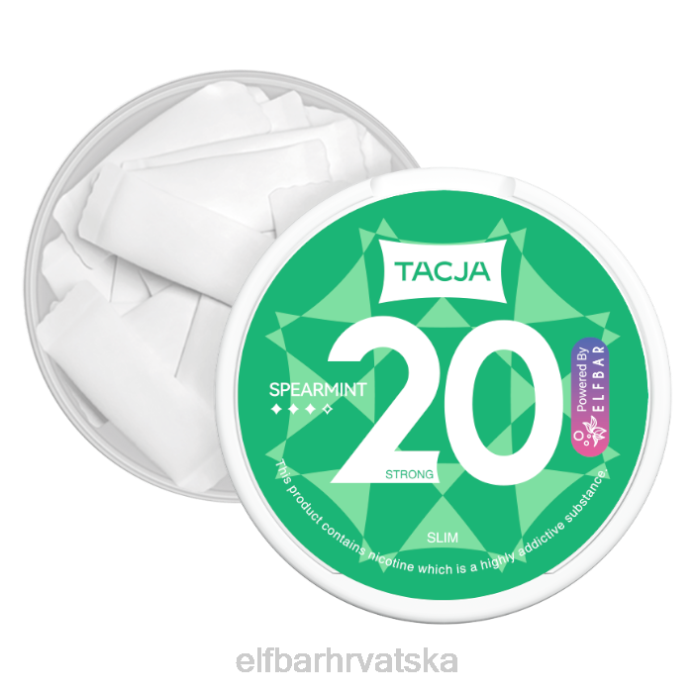 Elf Bar 1500 - ELFBAR tacja nikotinska vrećica - spearmint - 1pk-20mg/g 8D4H227