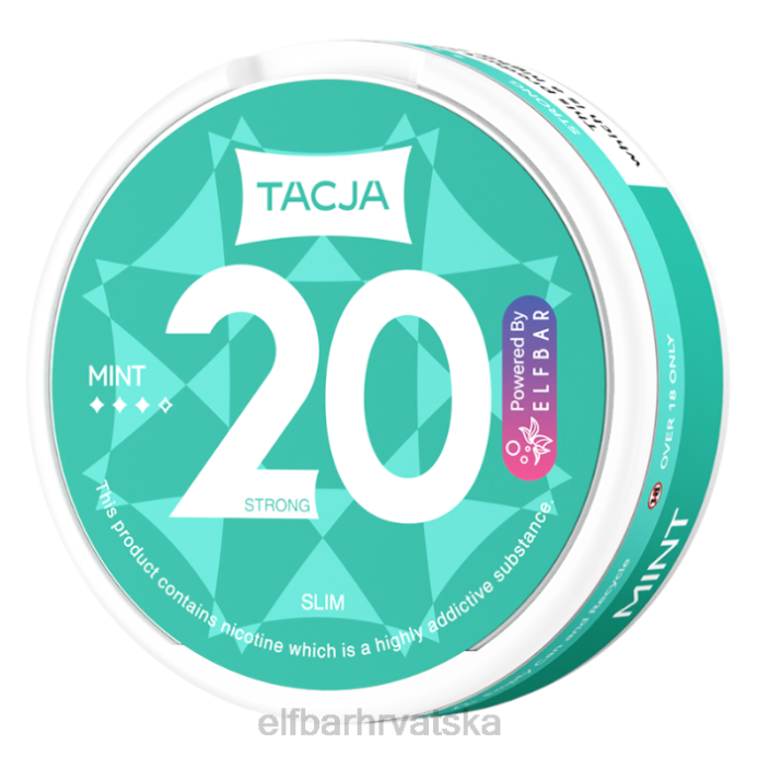 Elf Bar 5000 - ELFBAR tacja nikotinska vrećica - mint - 1pk-20mg/g 8D4H233