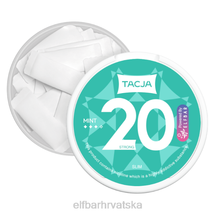 Elf Bar 5000 - ELFBAR tacja nikotinska vrećica - mint - 1pk-20mg/g 8D4H233