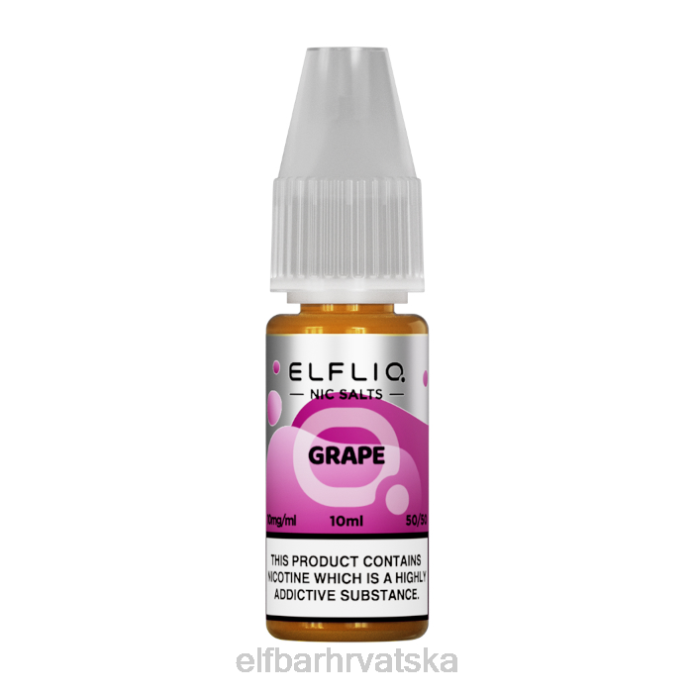 Elf Bar Hrvatska - ELFBAR elfliq nic soli - grožđe - 10ml-20 mg/ml 8D4H192