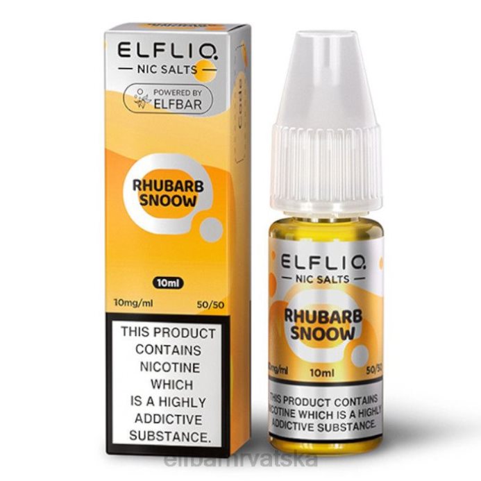 Elf Bar Okusi - ELFBAR elfliq nic soli - rabarbara snoow - 10ml-10 mg/ml 8D4H171