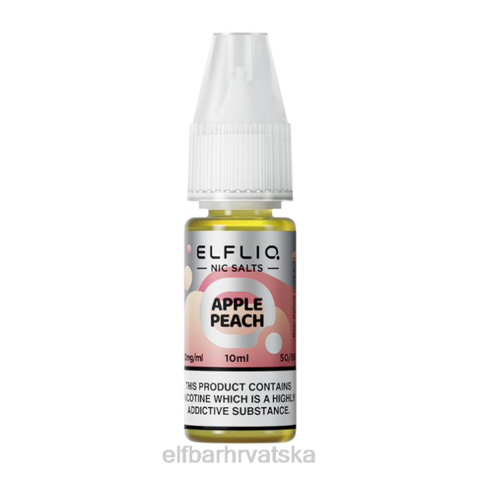 Elf Bar Punjenje - ELFBAR elfliq jabuka breskva nic soli - 10ml-10 mg/ml 8D4H219