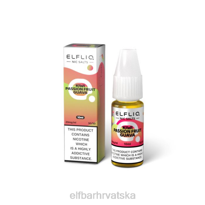 Elf Bar Tisak - ELFBAR elfliq kivi marakuje guava nične soli - 10 ml-20 mg/ml 8D4H210