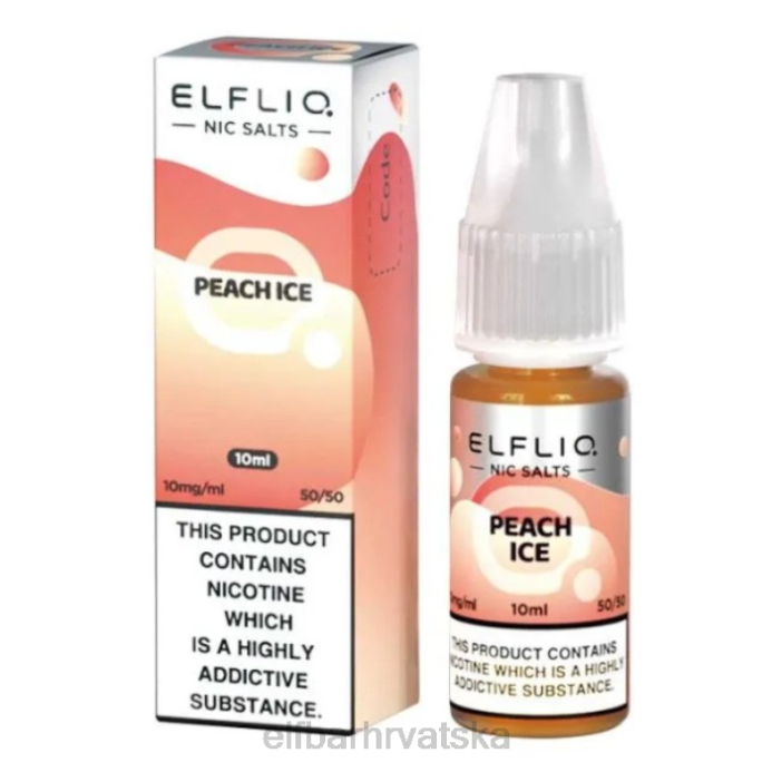 Elf Bar Vape - ELFBAR elfliq nic soli - breskva led - 10ml-20 mg/ml 8D4H186