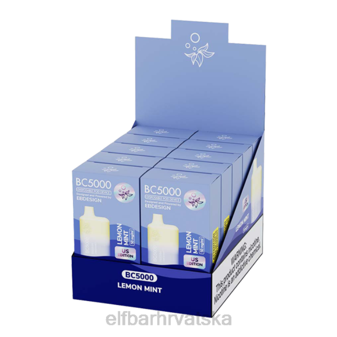 Elf Bar 1500 - ELFBAR lemon mint bc5000 potrošač - pojedinačni 8D4H267