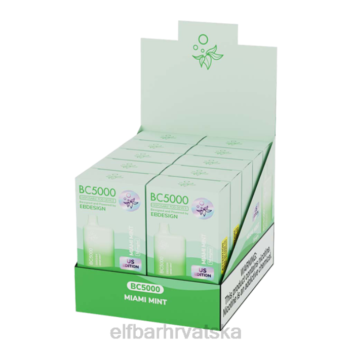 Elf Bar 1500 - ELFBAR miami mint eb bc5000 potrošač - 50 mg - pojedinačno 8D4H247