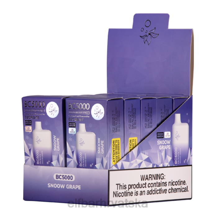 Elf Bar 5000 - ELFBAR snoow grape bc5000 potrošač - 50mg - pojedinačno 8D4H263
