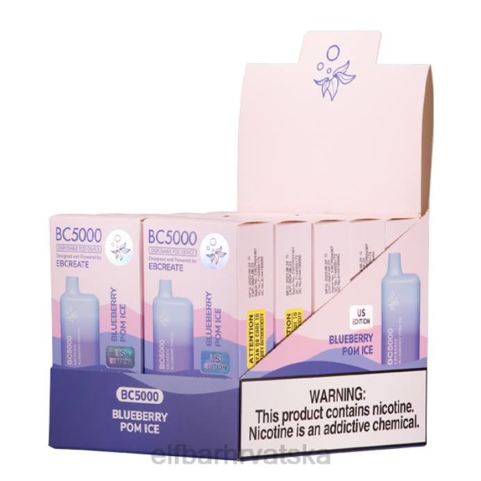 Elf Bar 5000 Hrvatska - ELFBAR borovnica pom ice bc5000 potrošač - 40mg - pojedinačno 8D4H254