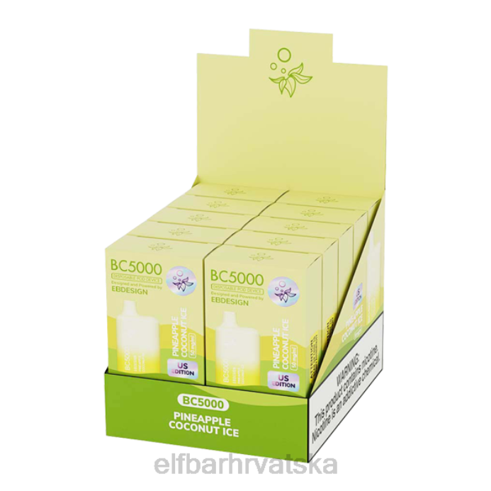 Elf Bar Hrvatska - ELFBAR ananas kokos led bc5000 potrošač - pojedinačni 8D4H272