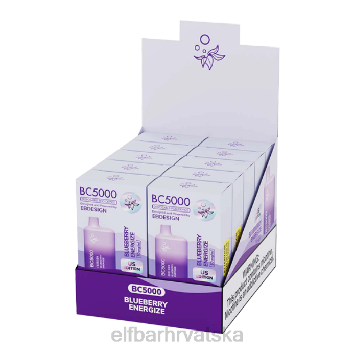 Elf Bar Pods - ELFBAR borovnica energize bc5000 potrošač - single 8D4H278
