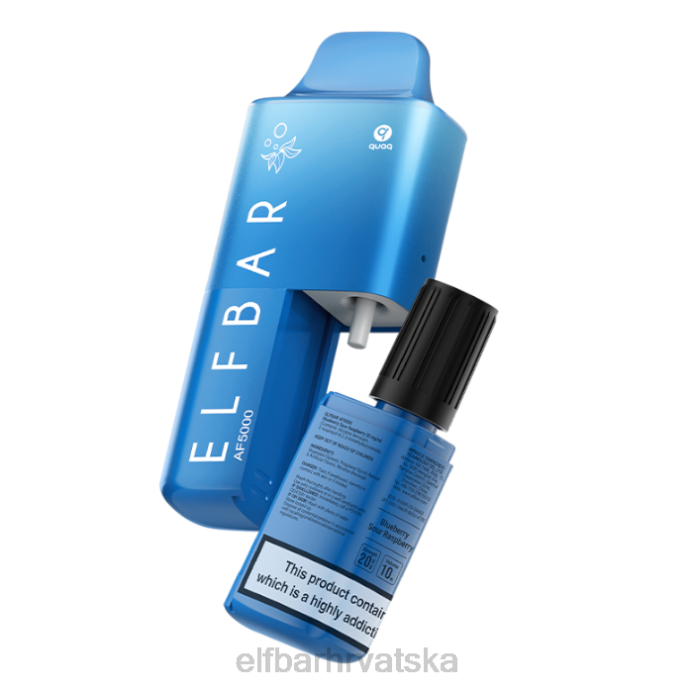 Elf Bar 1500 - ELFBAR af5000 unaprijed napunjeni komplet - 20 mg 8D4H57 borovnica kisela malina