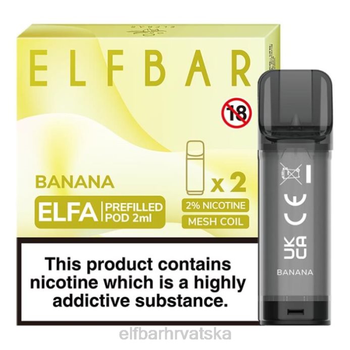 Elf Bar 1500 - ELFBAR elfa napunjena kapsula - 2 ml - 20 mg (2 pakiranja) 8D4H127 brusnica grožđa