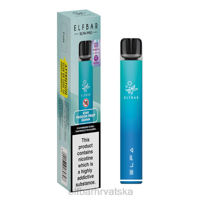 Elf Bar 1500 - ELFBAR elfa pro pod kit - punjiva 8D4H77 twilight cijan + spearmint unaprijed napunjena mahuna