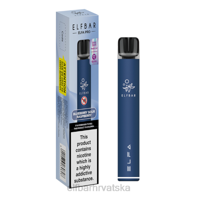 Elf Bar 1500 - ELFBAR elfa pro pod kit - punjiva 8D4H77 twilight cijan + spearmint unaprijed napunjena mahuna