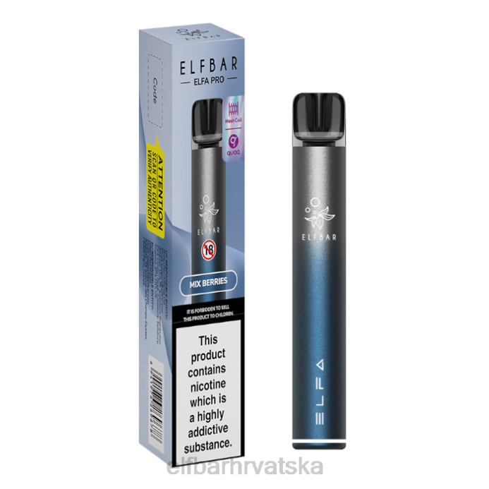 Elf Bar 1500 - ELFBAR elfa pro pod kit - punjiva 8D4H77 twilight cijan + spearmint unaprijed napunjena mahuna
