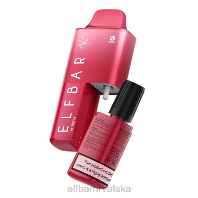Elf Bar 5000 - ELFBAR af5000 unaprijed napunjeni komplet - 20 mg 8D4H63 jagoda malina višnja led