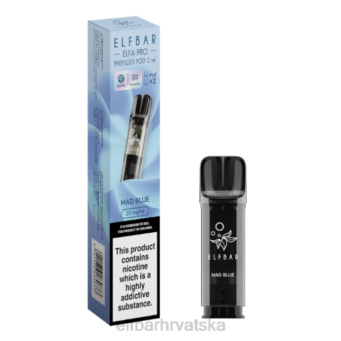 Elf Bar 5000 - ELFBAR elfa pro napunjene mahune - 20 mg - 2 kom 8D4H93 ludo plava