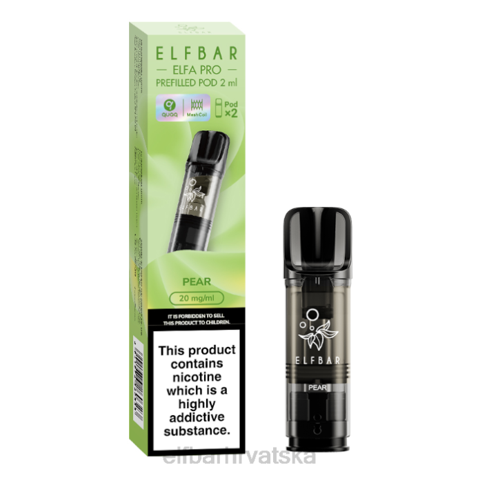 Elf Bar Okusi - ELFBAR elfa pro napunjene mahune - 20 mg - 2 kom 8D4H91 kruška