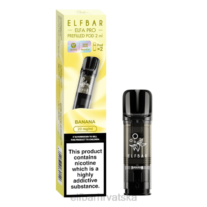 Elf Bar Pods - ELFBAR elfa pro napunjene mahune - 20 mg - 2 kom 8D4H78 banana