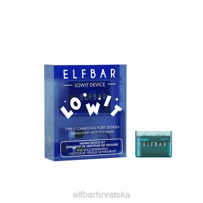 Elf Bar Pods - ELFBAR lowit unaprijed napunjeni baterijski uređaj 8D4H398 crna
