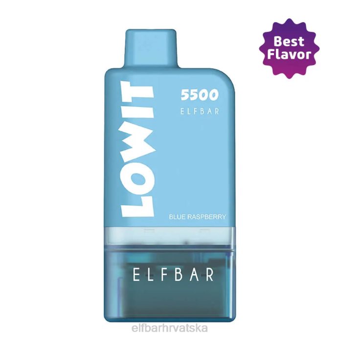Elf Bar Vape - ELFBAR prethodno napunjena mahuna kit lowit 5500 2% nic plava malina 8D4H436 plava malina+plava baterija