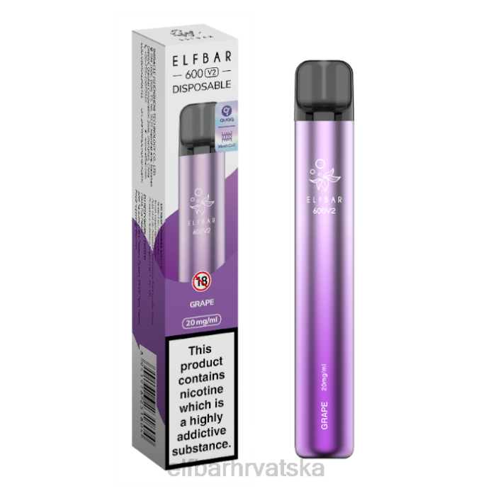 Elf Bar 1500 - ELFBAR 600v2 jednokratni vape - 20mg 8D4H7 ružičasta limunada