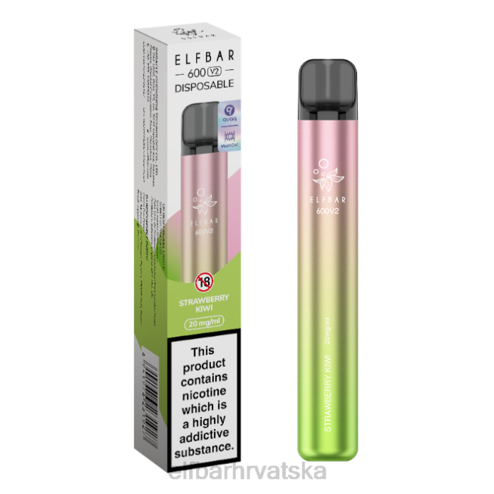 Elf Bar 1500 - ELFBAR 600v2 jednokratni vape - 20mg 8D4H7 ružičasta limunada