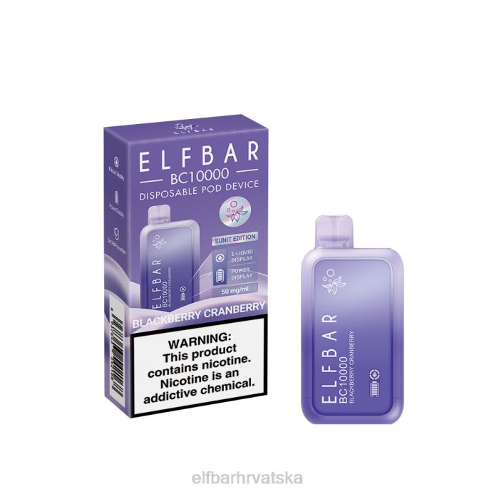 Elf Bar 1500 - ELFBAR jednokratni vape novi bc10000 10000puffs 8D4H337 kupina brusnica