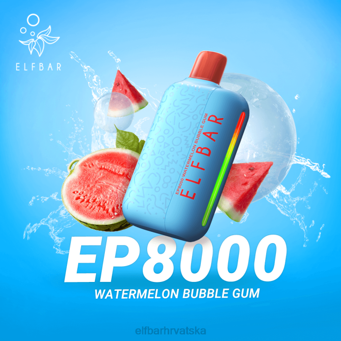 Elf Bar 1500 - ELFBAR jednokratni vape novi ep8000 puffs 8D4H367 plavi razz led
