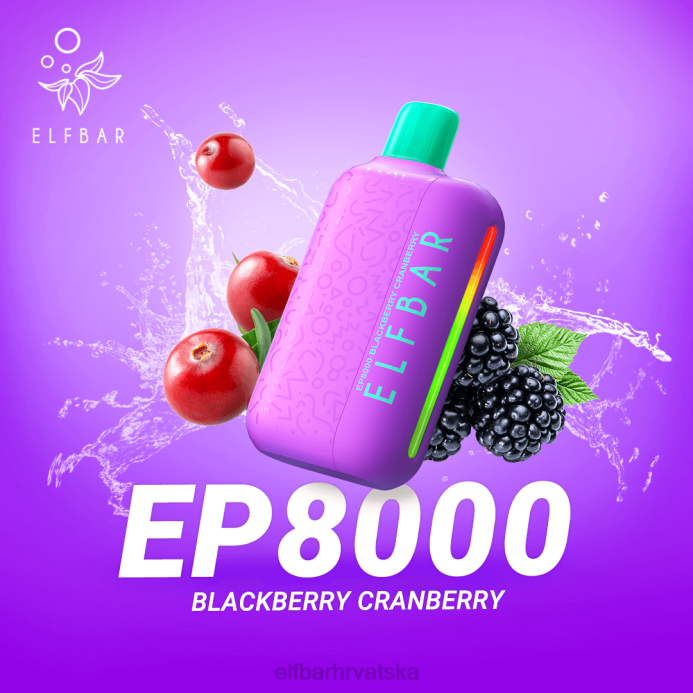 Elf Bar 1500 - ELFBAR jednokratni vape novi ep8000 puffs 8D4H367 plavi razz led