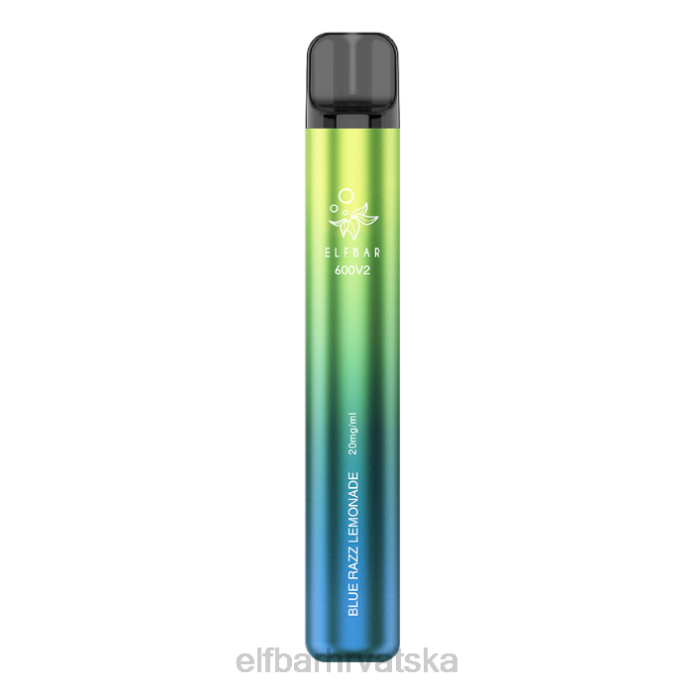 Elf Bar 5000 - ELFBAR 600v2 jednokratni vape - 20mg 8D4H13 plava razz limunada