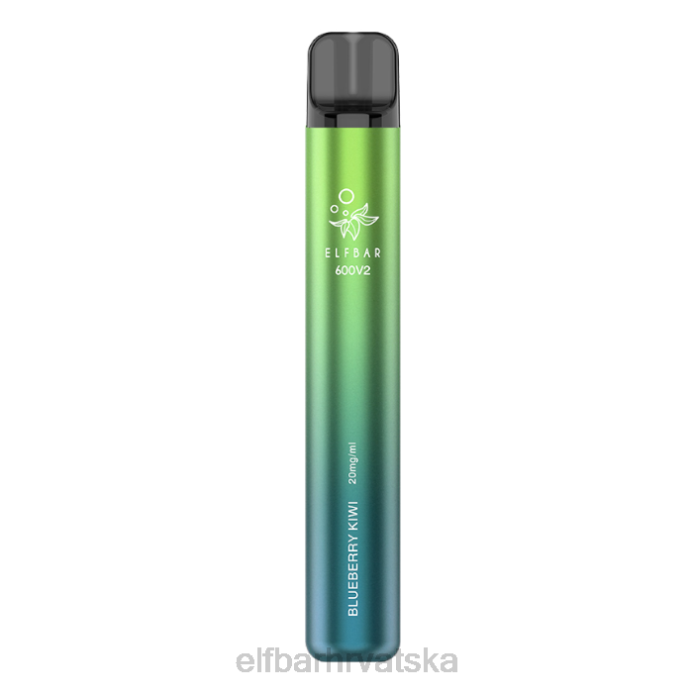 Elf Bar 5000 - ELFBAR 600v2 jednokratni vape - 20mg 8D4H23 borovnica kivi