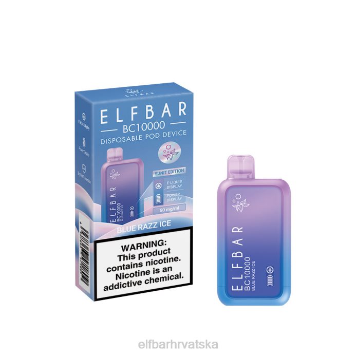 Elf Bar 5000 - ELFBAR najbolji okus jednokratne vape serije bc10000 ice 8D4H303 plavi razz led