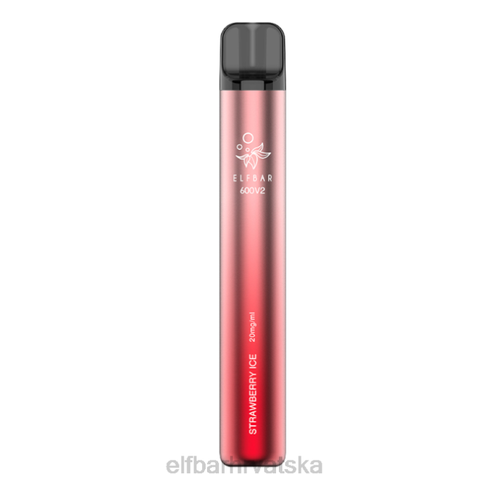 Elf Bar 5000 Hrvatska - ELFBAR 600v2 jednokratni vape - 20mg 8D4H14 led od jagoda