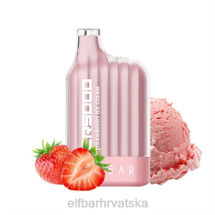 Elf Bar 5000 Hrvatska - ELFBAR cr5000 jednokratni vape 5000 puffs 8D4H334 sladoled od jagoda