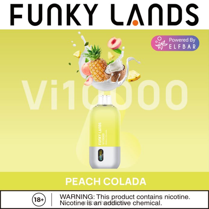Elf Bar 5000 Hrvatska - ELFBAR funky lands jednokratni vape vi10000 dimova 8D4H464 kolada od breskve