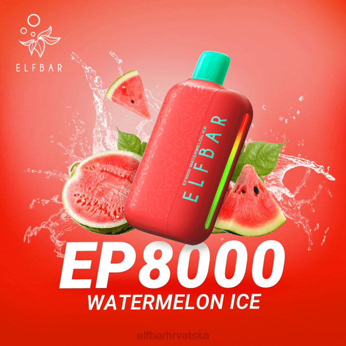 Elf Bar 5000 Hrvatska - ELFBAR jednokratni vape novi ep8000 puffs 8D4H364 led od lubenice