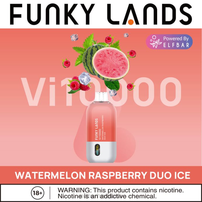 Elf Bar Hrvatska - ELFBAR funky lands jednokratni vape vi10000 dimova 8D4H462 lubenica malina duo led