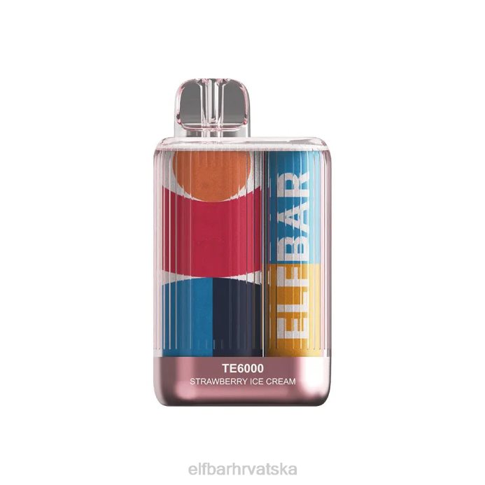 Elf Bar Hrvatska - ELFBAR jednokratni vape te6000 puffs 8D4H382 sladoled od jagoda