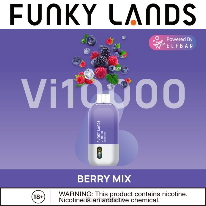 Elf Bar Okusi - ELFBAR funky lands jednokratni vape vi10000 dimova 8D4H461 mješavina bobičastog voća