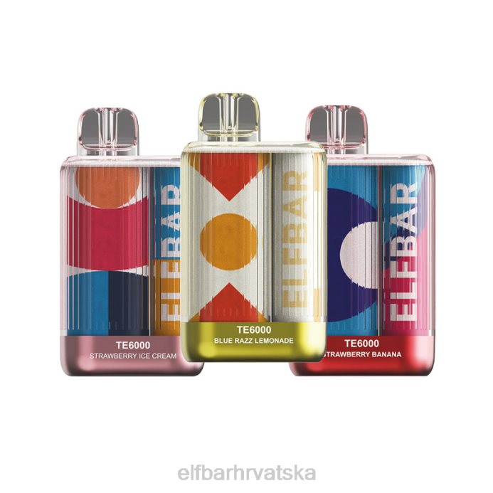 Elf Bar Okusi - ELFBAR jednokratni vape te6000 puffs 8D4H381 sladoled od vanilije