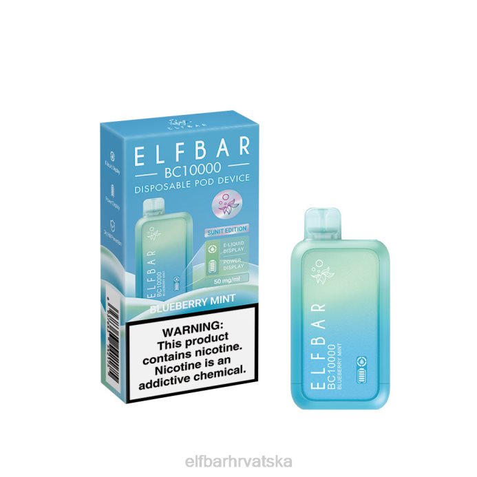 Elf Bar Pods - ELFBAR jednokratni vape novi bc10000 10000puffs 8D4H338 plavi razz led