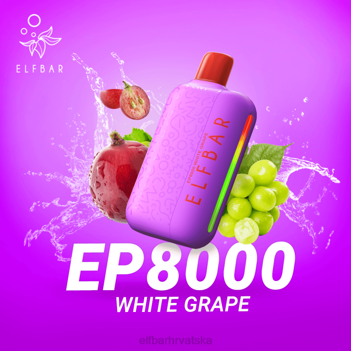 Elf Bar Pods - ELFBAR jednokratni vape novi ep8000 puffs 8D4H378 led od jagoda