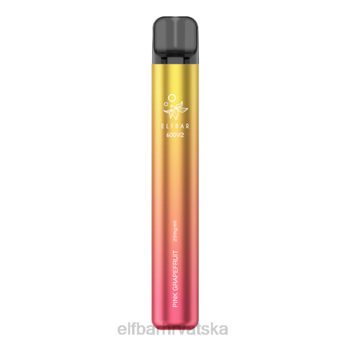 Elf Bar Punjenje - ELFBAR 600v2 jednokratni vape - 20mg 8D4H19 ružičasti grejp