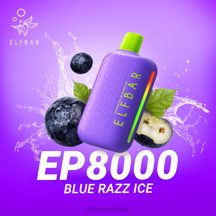Elf Bar Punjenje - ELFBAR jednokratni vape novi ep8000 puffs 8D4H369 kupina brusnica