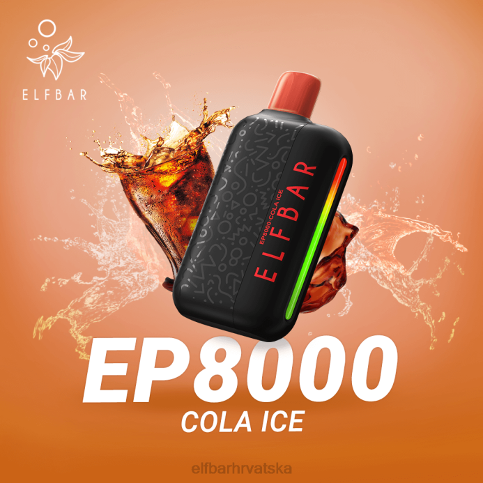 Elf Bar T600 - ELFBAR jednokratni vape novi ep8000 puffs 8D4H365 cola led