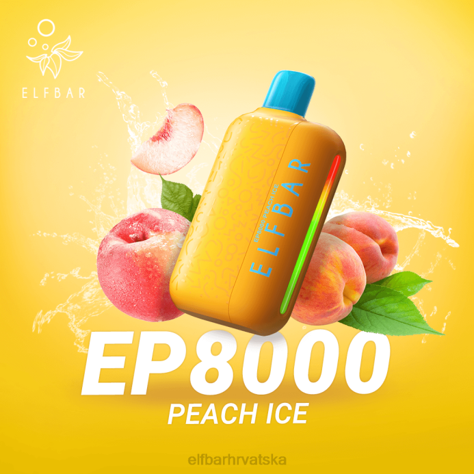 Elf Bar Tisak - ELFBAR jednokratni vape novi ep8000 puffs 8D4H370 dupli mango
